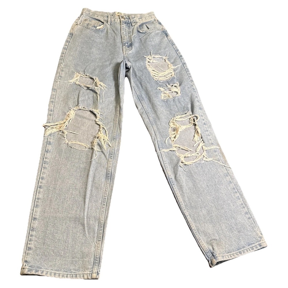 BDG Urban Outfitters High Rise Baggy Jeans Womens 27 Distressed Wide Leg